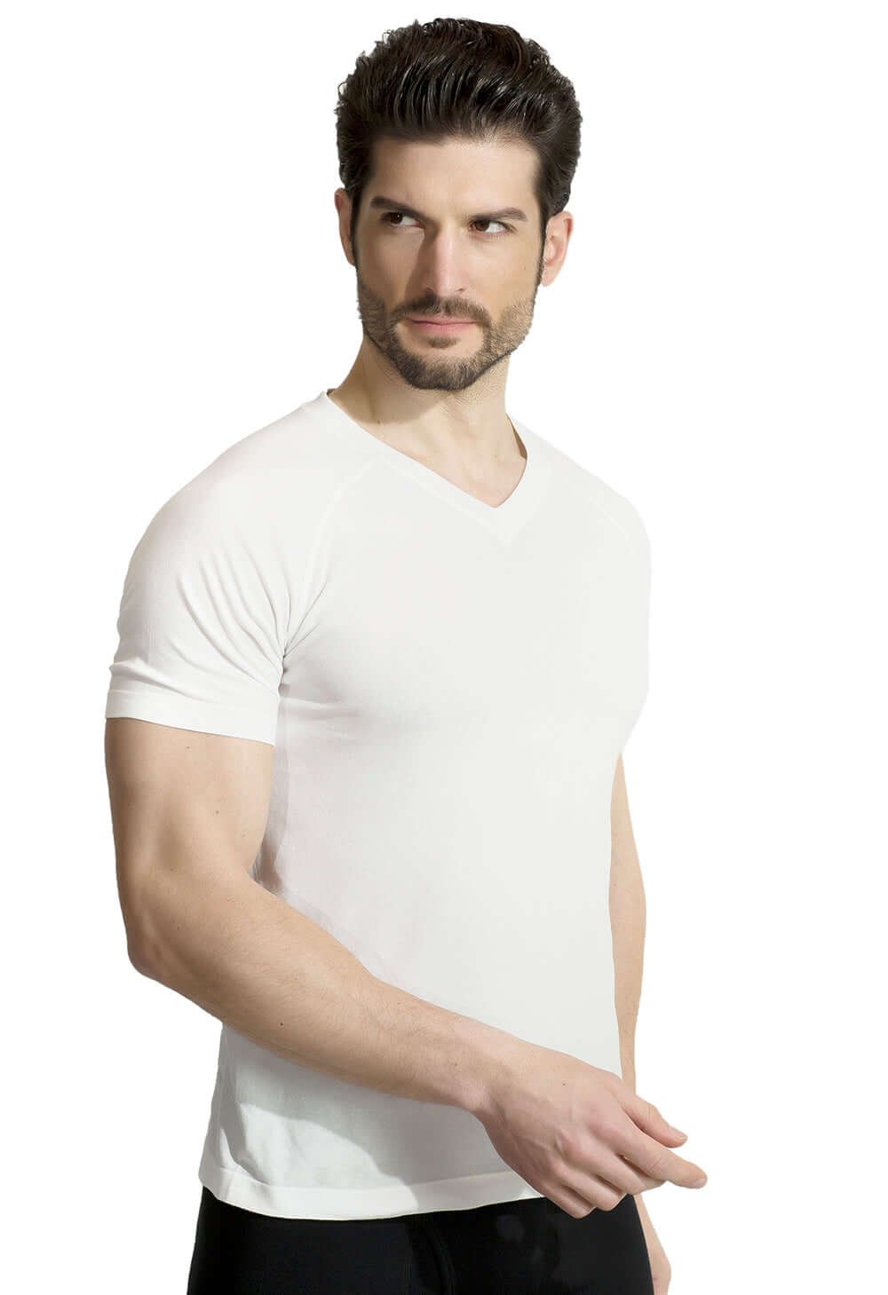 Mens Sport Cotton V-neck Tshirt - md-diab