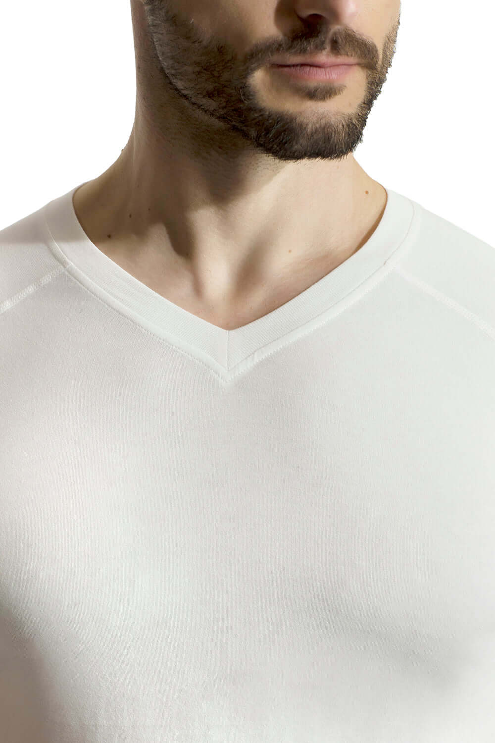 Mens Sport Cotton V-neck Tshirt - md-diab