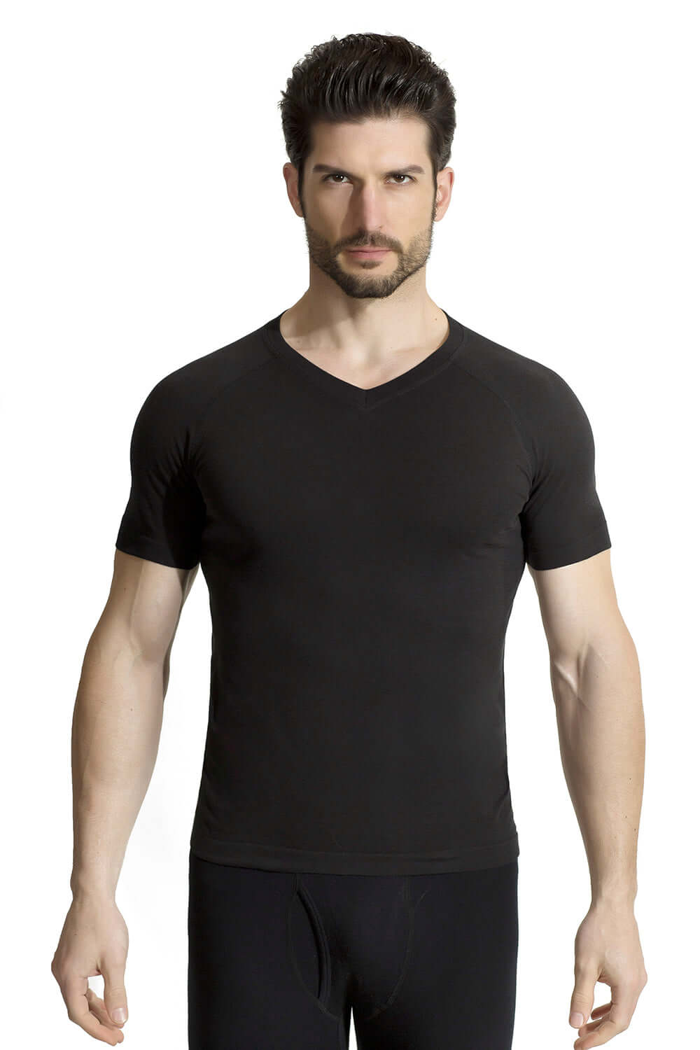 Mens Sport Cotton V-neck Tshirt - md-diab