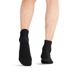 Wide non-binding Bamboo diabetic socks, seamless toe, air vent with cushion sole, 6 pairs - md-diab