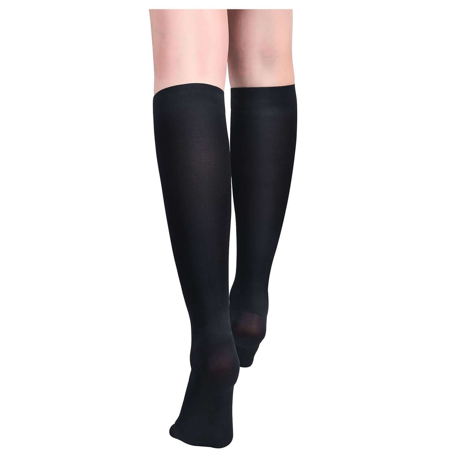 Medical Compression Socks Microfiber Graduated 15-20 mmHg Knee High 1 Pack - md-diab