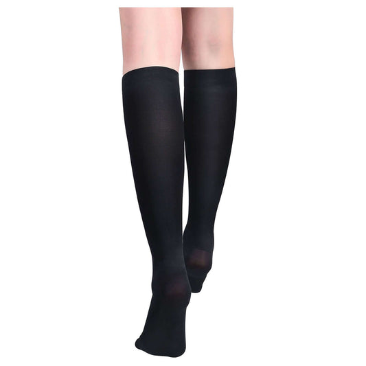 Medical Compression Socks Microfiber Graduated 15-20 mmHg Knee High 1 Pack - md-diab