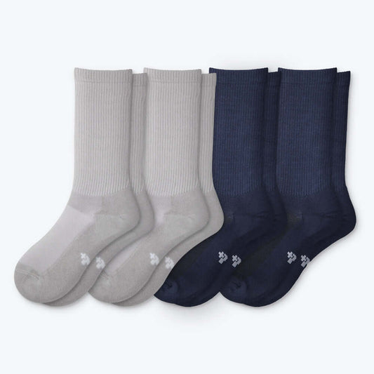 Mens Dress Moisture Wicking Bamboo Socks, 4 Pairs - md-diab