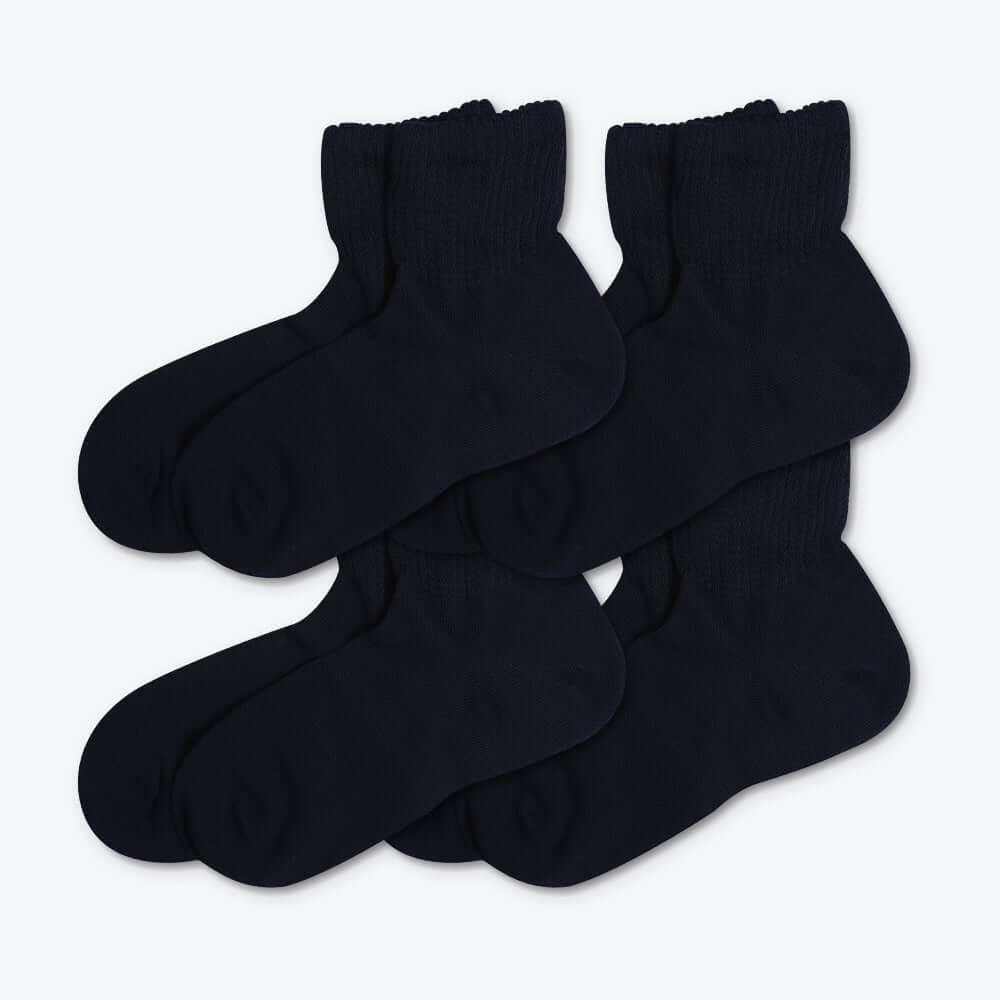 Moisture Wicking Diabetic Ankle Thin Bamboo Socks, 4 Pairs - md-diab