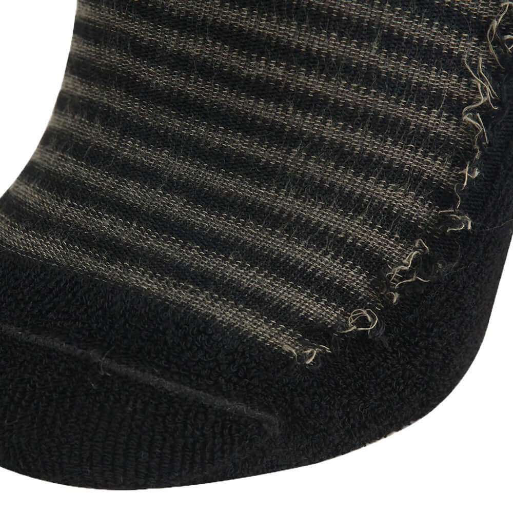 Striped Design, Bamboo Crew Dress Socks Cushioned, 4 Pairs - md-diab