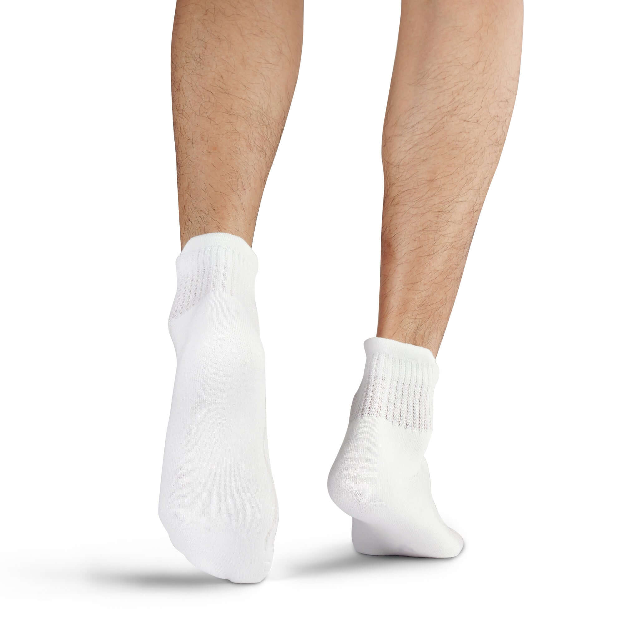 Wide non-binding Cotton(Bamboo) Ankle Diabetic Socks, seamless toe, air vent with cushion sole, 8 pairs - md-diab