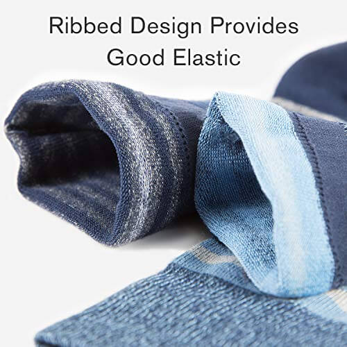 Bamboo Patterned Business Crew Socks Mens 6packs - md-diab