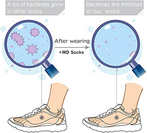 Bamboo Patterned Business Crew Socks Mens 6packs - md-diab