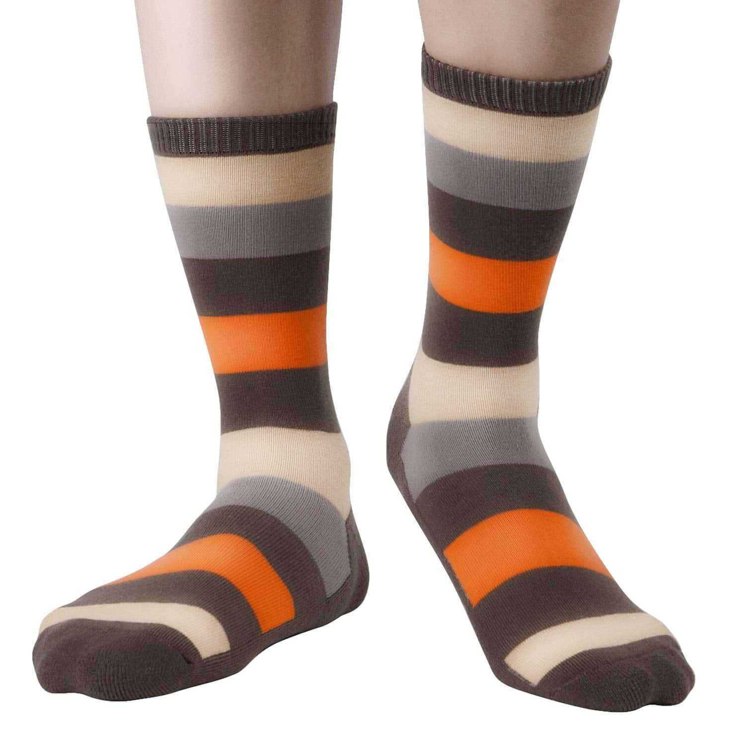 Mens Fun Colorful Dress Bamboo Crew Socks, 3/6 Pairs - md-diab