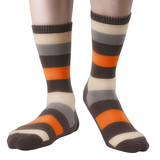 Mens Fun Colorful Dress Bamboo Crew Socks, 3/6 Pairs - md-diab