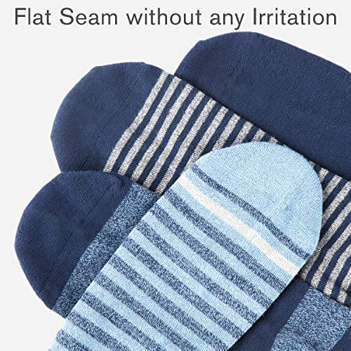 Bamboo Patterned Business Crew Socks Mens 6packs - md-diab