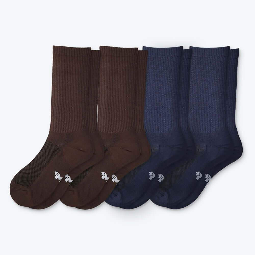 Mens Dress Moisture Wicking Bamboo Socks, 4 Pairs - md-diab