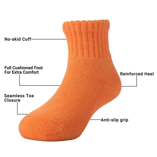 Comfort-Fresh 6pack 6-18 Months Baby Bamboo Colorful Socks - md-diab