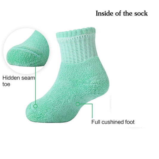 Comfort-Fresh 6pack 6-18 Months Baby Bamboo Colorful Socks - md-diab