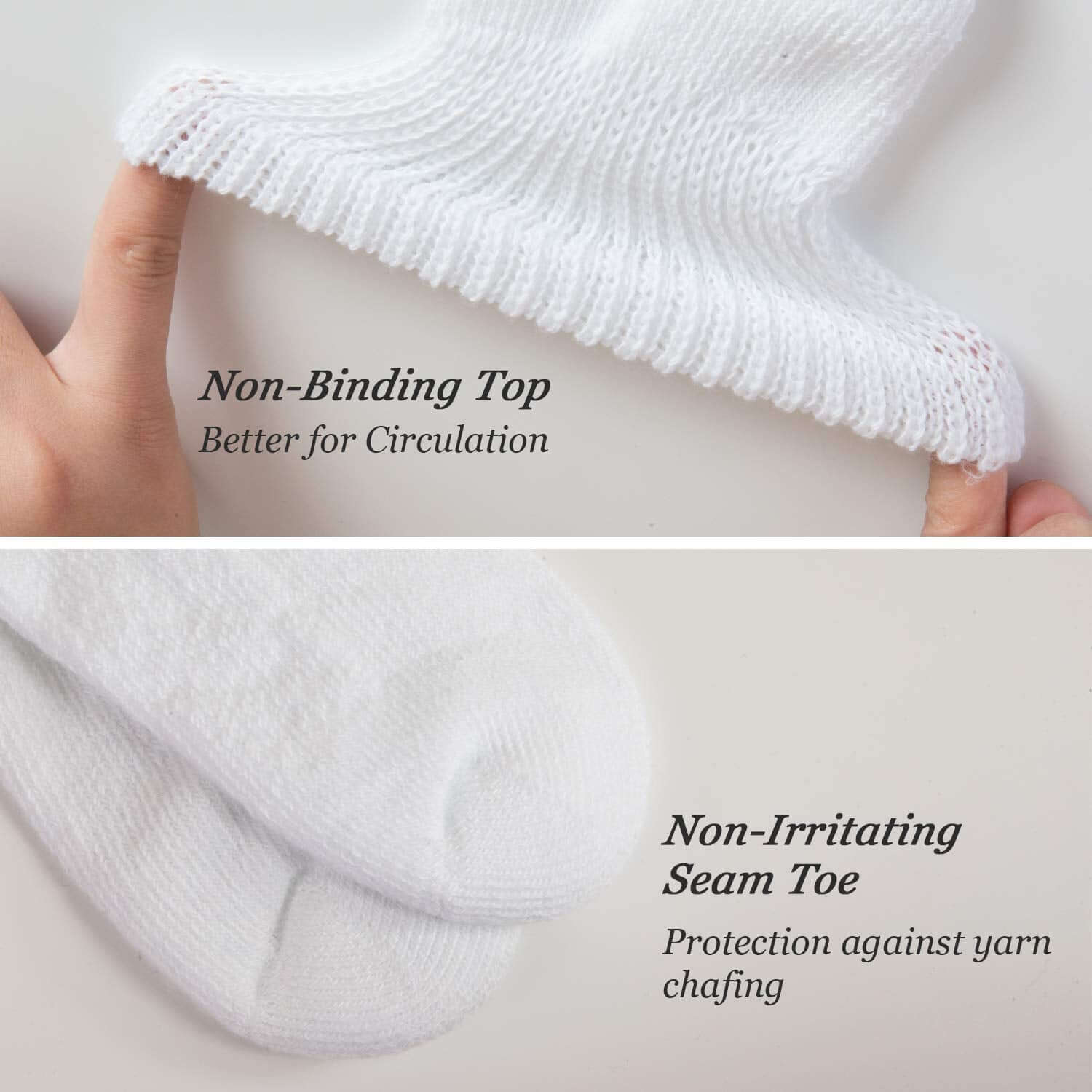 Ankle Socks Non Binding Top for Swollen Feet 6 Paris - md-diab