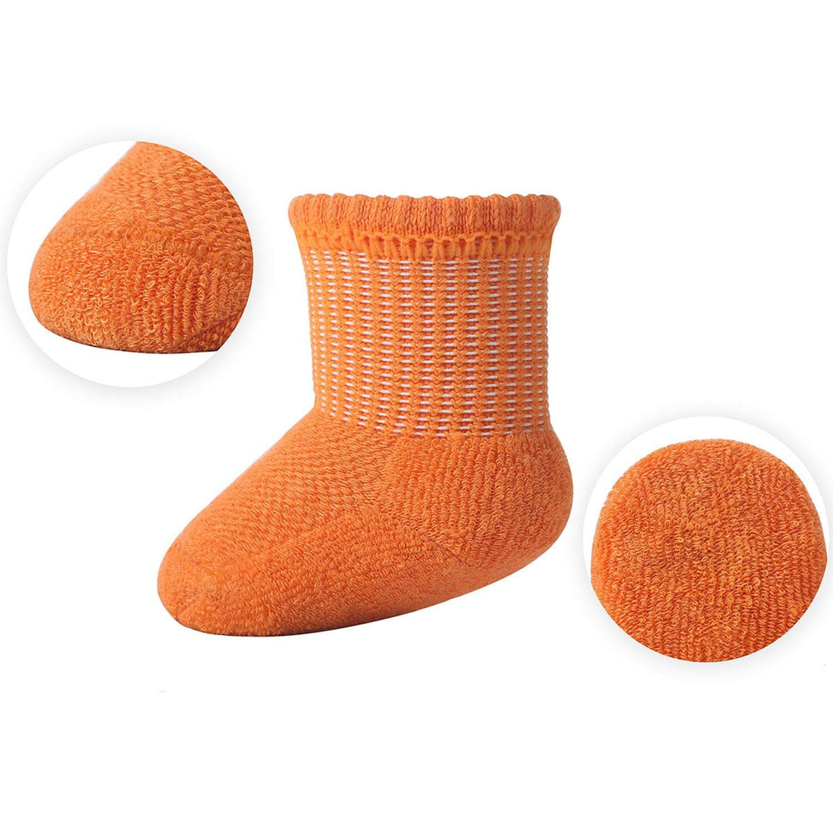 Comfort-Fresh 6pack 0-6 Months Baby Bamboo Colorful Socks - md-diab