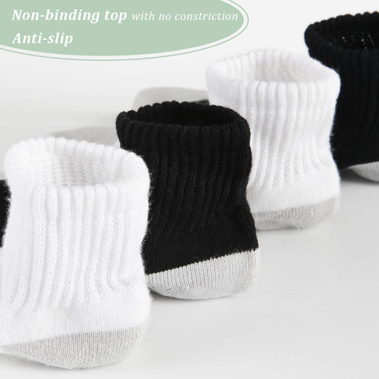 Wide non-binding Bamboo Ankle diabetic socks, seamless toe, 6 pairs - md-diab