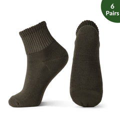 Non-Binding Bamboo Diabetic Socks Morandi Color Series 6Pairs