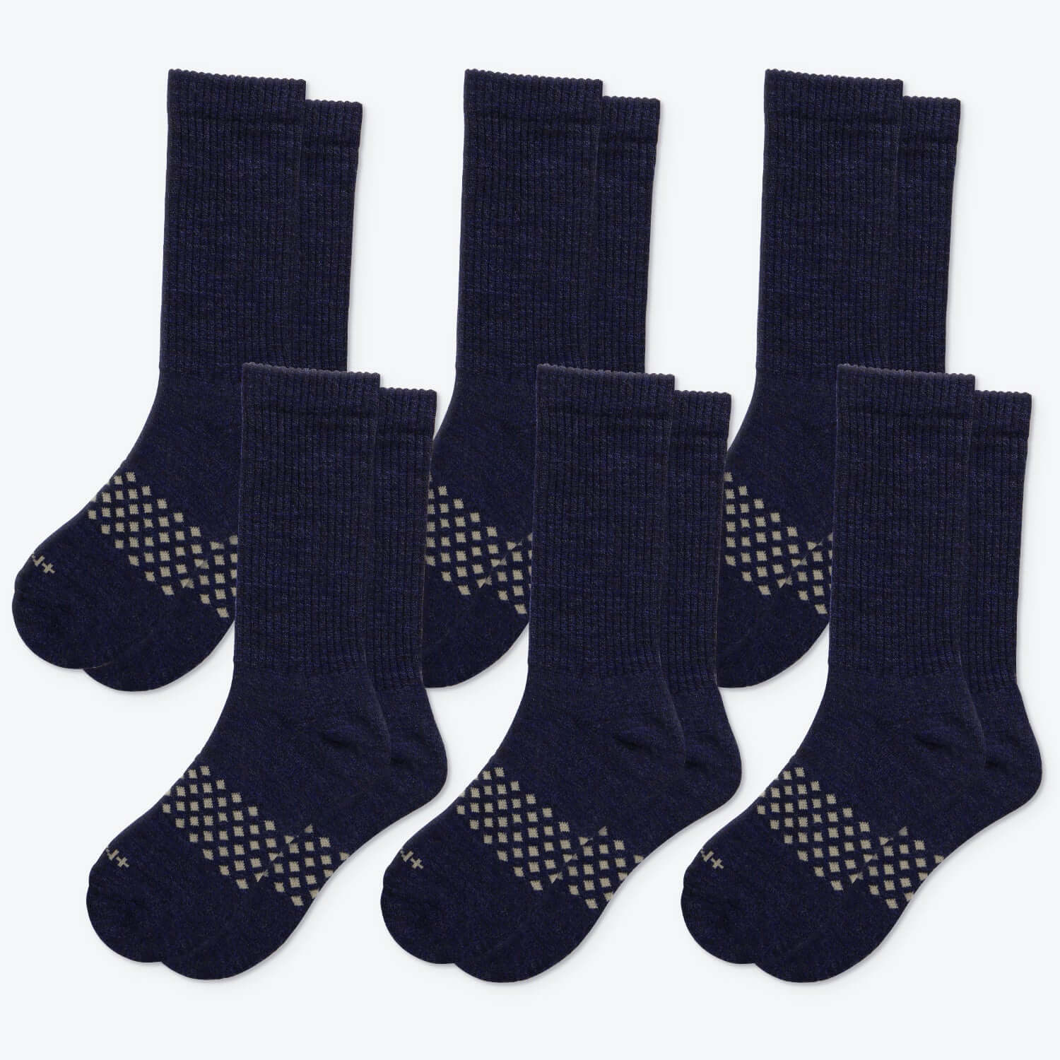 Merino Wool Seamless Toe Socks 6Pairs