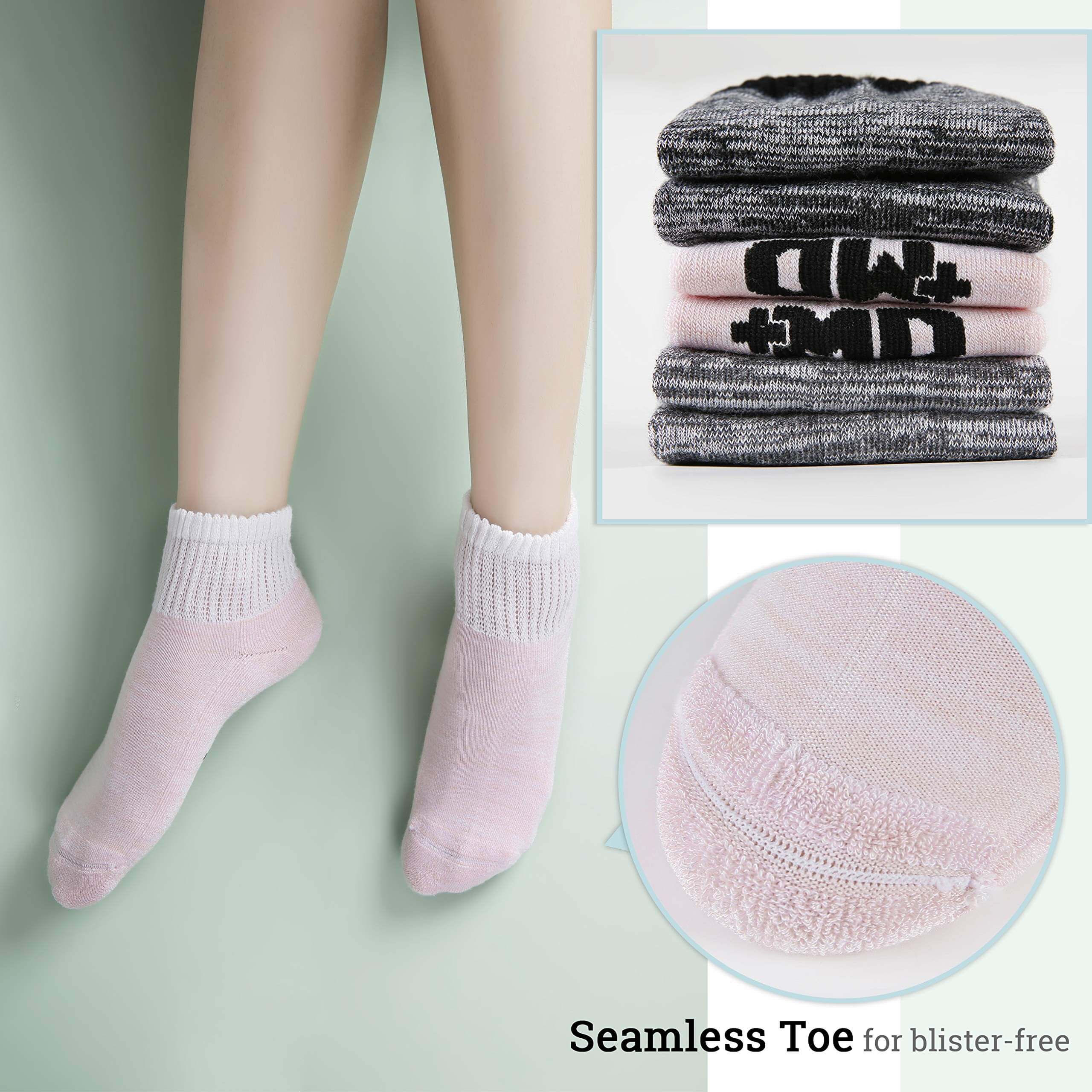 Diabetic Bamboo Socks Keep feet odor-free, 6 Paris - md-diab