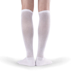 Extra wide non-binding Bamboo Knee high socks, seamless toe, long circulatory design with Warm cushion sole, 4 pairs - md-diab