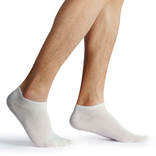 Unisex Thin Bamboo Moisture Wicking  Low Cut Socks, 4 Pack. - md-diab