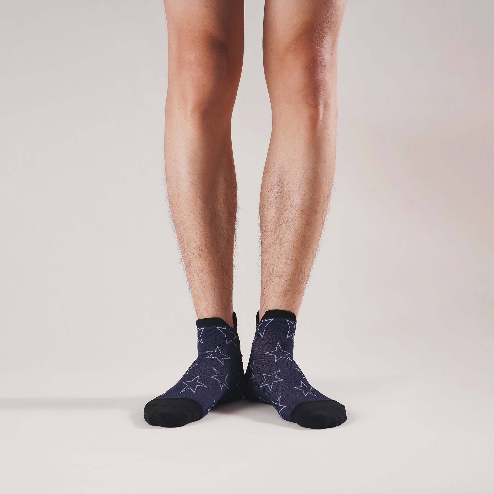 Unisex Independence Day Patriotic USA No Show Socks, Half Terry Cushion Socks, 4 Pack - md-diab