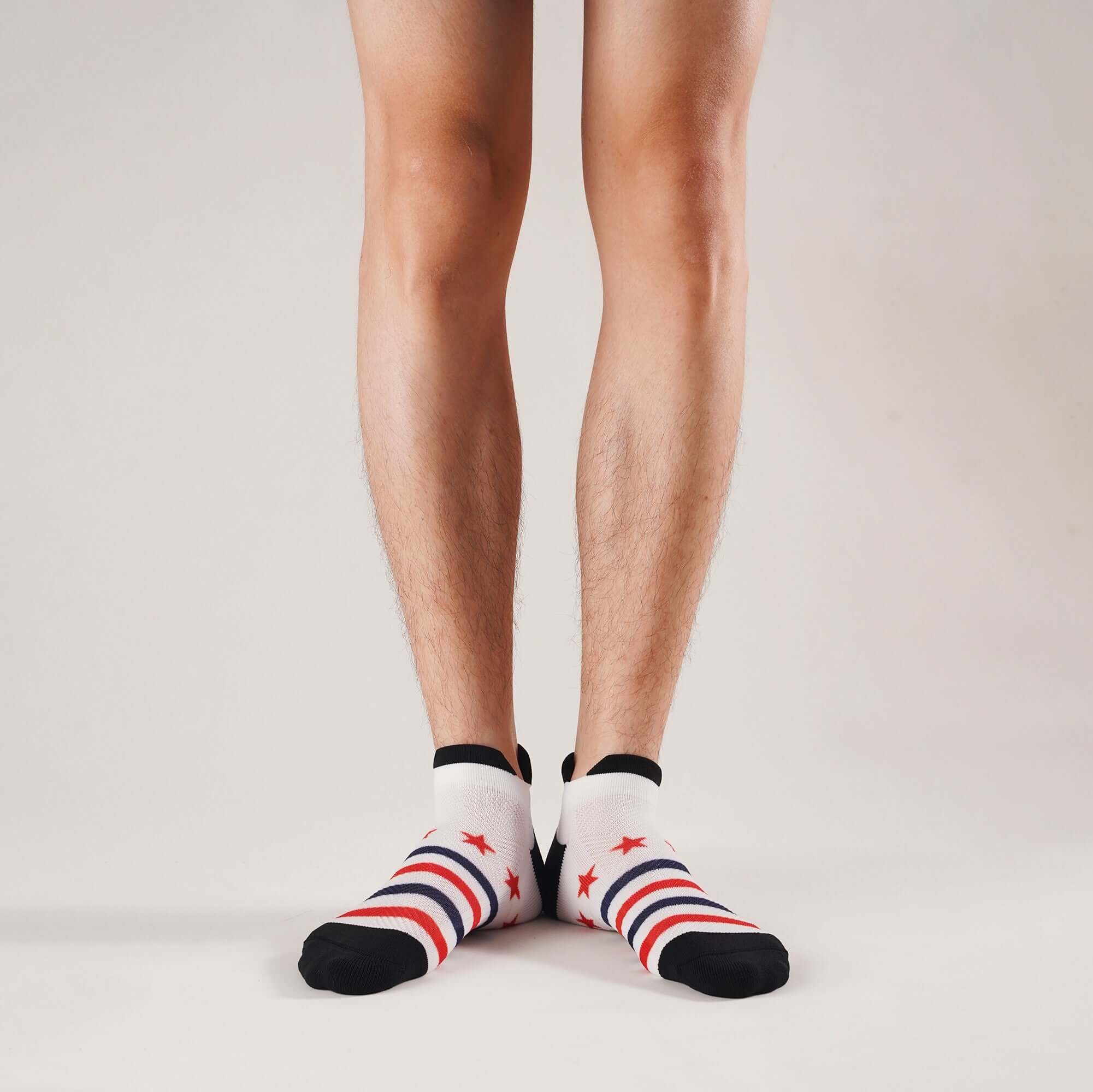 USA American Flag Socks Patriotic No Show Socks for Men/Women Striped Stars Socks Gift, 4 Pack - md-diab