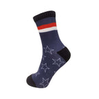 Unisex Independence Day Patriotic USA Crew Socks, Half Terry Cushion Socks, 4 Pack - md-diab