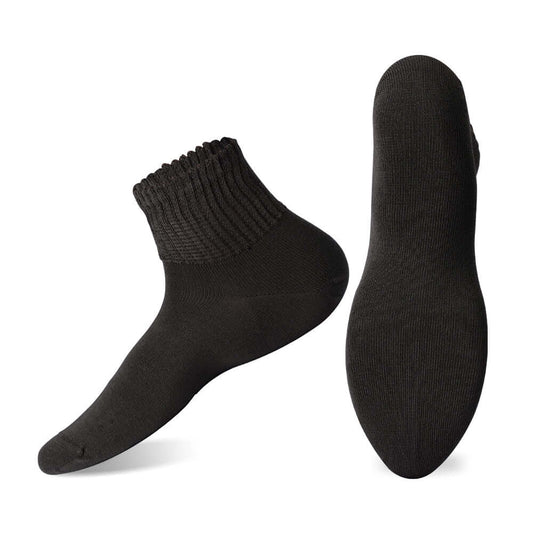 Moisture Wicking Diabetic Ankle Thin Bamboo Socks, 4 Pairs - md-diab