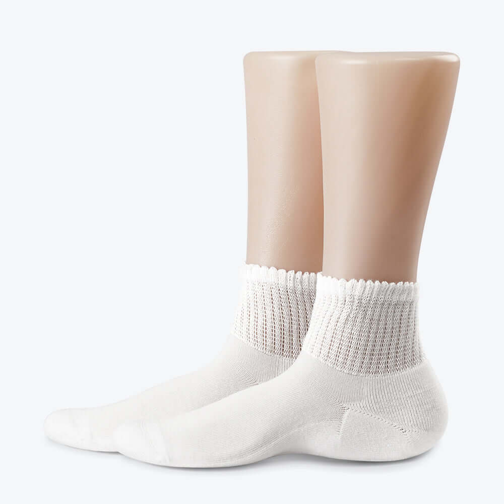Bamboo Ankle Terry Cuff Diabetic Seamless Socks 4 Pairs - md-diab