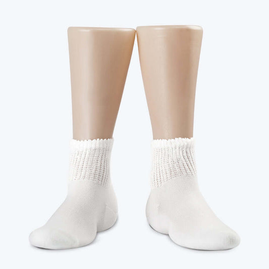 Bamboo Ankle Terry Cuff Diabetic Seamless Socks 4 Pairs - md-diab