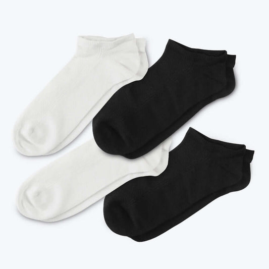 Unisex Thin Bamboo Moisture Wicking  Low Cut Socks, 4 Pack. - md-diab