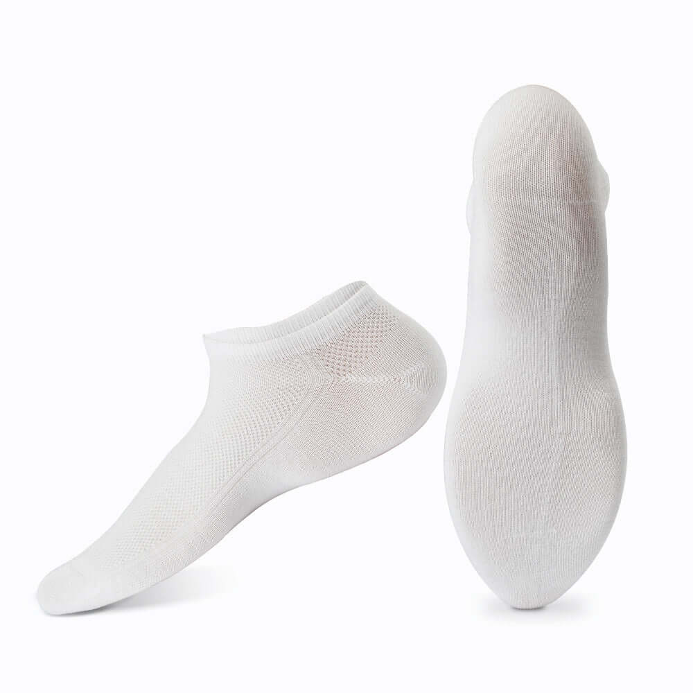 Unisex Thin Bamboo Moisture Wicking  Low Cut Socks, 4 Pack. - md-diab