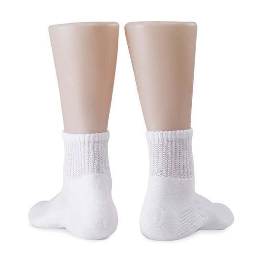 Non-binding cotton socks, seamless toe, cushion sole, 4 pairs - md-diab