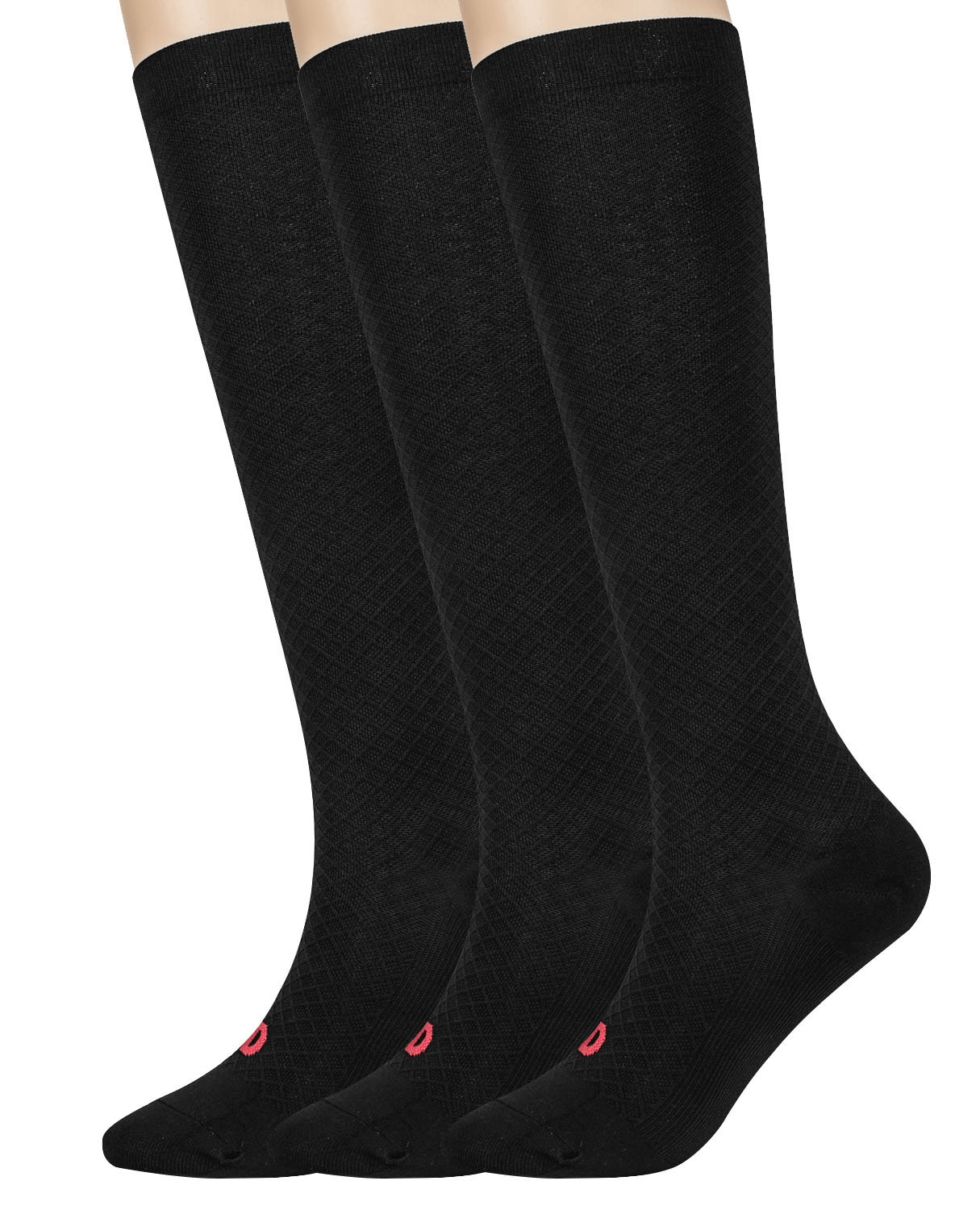 Knee-high Diamond design, Mild compression socks 8-15 mmHg, 3pairs - md-diab