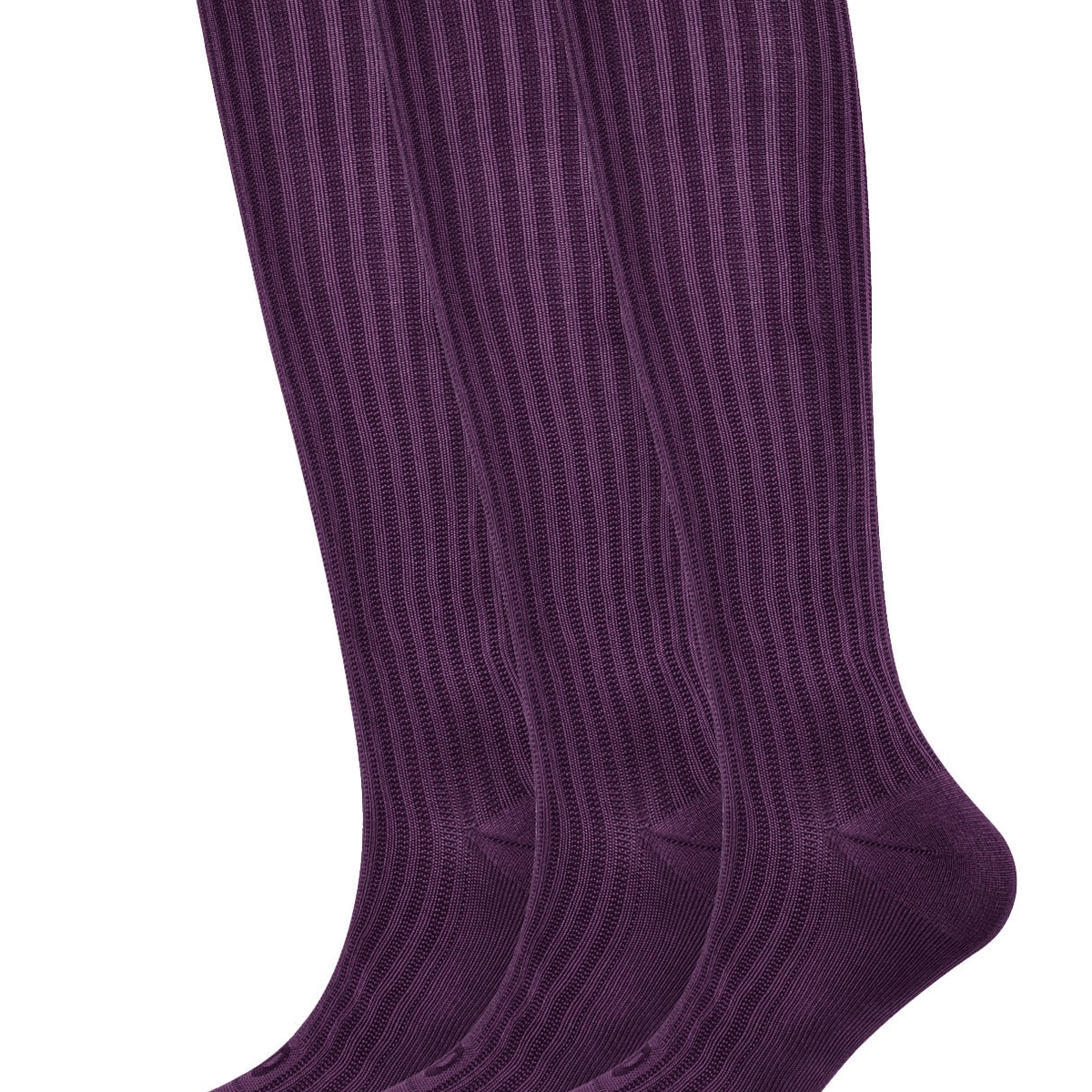 Rib design Knee High, graduated mild compression 8-15 mmHg 3pairs - md-diab