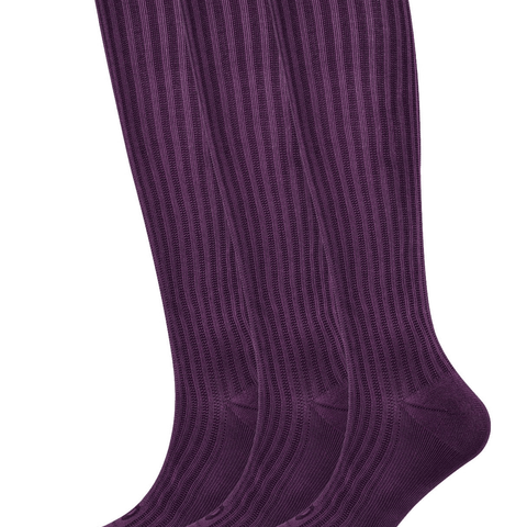 Rib design Knee High, graduated mild compression 8-15 mmHg 3pairs - md-diab