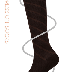 Spiral design Knee High, graduated mild compression 8-15 mmHg 3pairs - md-diab